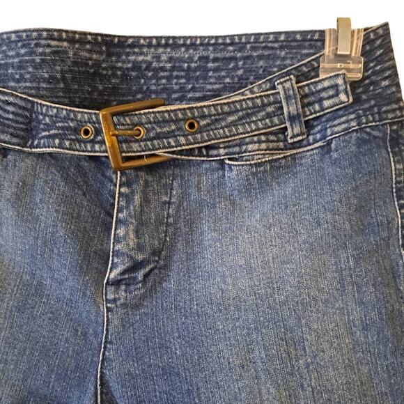 Calvin Klein Mid Wash Straight leg Jeans with Buckled Belt - Size 2 - Picture 4 of 9